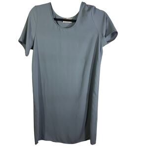 Everly Light Blue Shift Dress Short Sleeve Minimalist Casual Size M